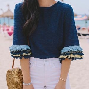 Quarter sleeve blouse